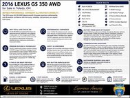 2016 Lexus GS 350 Base