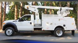 2013 Ford *F450* 4X4 SINGLE CAB V10 BOOM TRUCK 1 OWNER