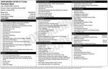 2026 Mazda CX-90 3.3 Turbo Premium Sport