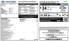 2020 Hyundai Elantra Value Edition