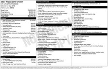 2027 Toyota Land Cruiser Base