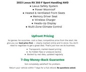 2023 Lexus RX 350 F SPORT Handling
