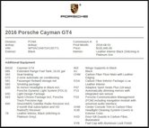 2016 Porsche Cayman GT4
