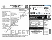 2016 Nissan Frontier SV