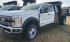 2025 Ford Super Duty F-450 DYNAPRO 9' 3-4 YARD DUMP BODY, BUYERS I PAK TOOL BOX, 1/4 CABSHIELD MAUAL TARP, FULL PLATE 8 TON COMBO HITCH