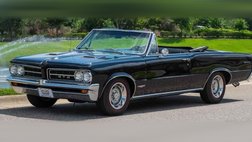 1964 Pontiac Le Mans PHS Docs, Triple Black, GTO Badged, Power Top, Cla
