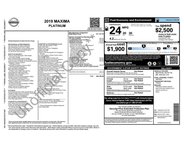 2019 Nissan Maxima Platinum