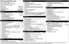 2018 Lexus RX 350L 350L FWD