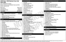 2026 Ram Ram Pickup 1500 Warlock