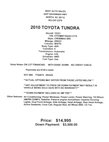 2010 Toyota Tundra Grade