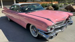 1959 Cadillac DeVille Rose Interior, Continental Kit, PB PW, Chrome Wheels