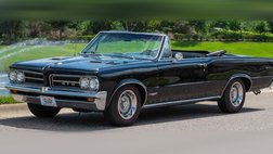 1964 Pontiac Le Mans PHS Docs, Triple Black, GTO Badged, Power Top, Classic Pontiac Style