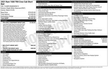 2021 Ram Ram Pickup 1500 TRX