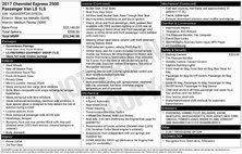 2017 Chevrolet Express LS 2500