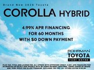 2026 Toyota Corolla Hybrid LE FWD